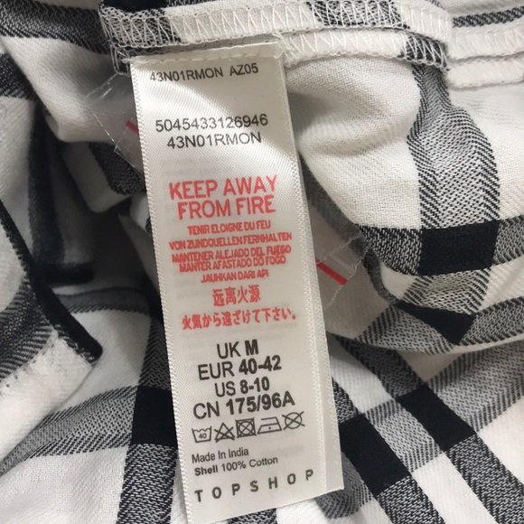 🎁 TOPSHOP Check Short Pajamas - Picture 10 of 11